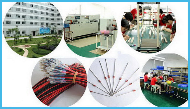 Glass Sealed KTY84 580OHM PTC Thermistor Positive Temperature Coefficient Sensor 180C 3